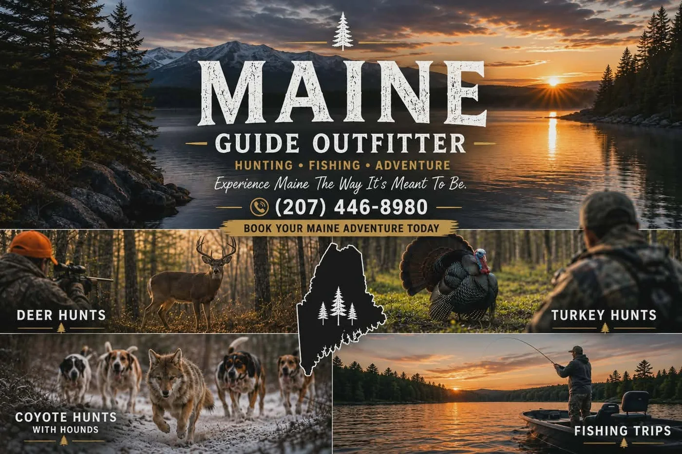 Maine Guide Outfitter — guided hunting and fishing in Central Maine